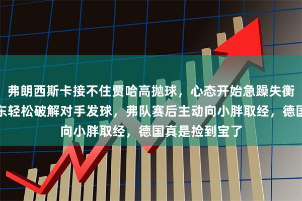 弗朗西斯卡接不住贾哈高抛球，心态开始急躁失衡，紧接着樊振东轻松破解对手发球，弗队赛后主动向小胖取经，德国真是捡到宝了